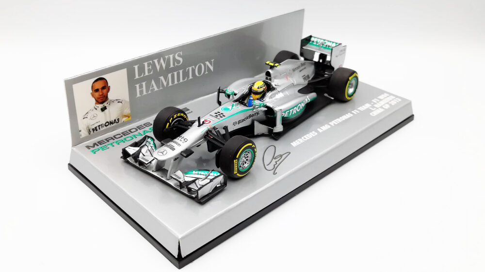 Lewis Hamilton Mercedes F1 W04 #10 USA Gp Formula 1 2013 1:43 minichamps 