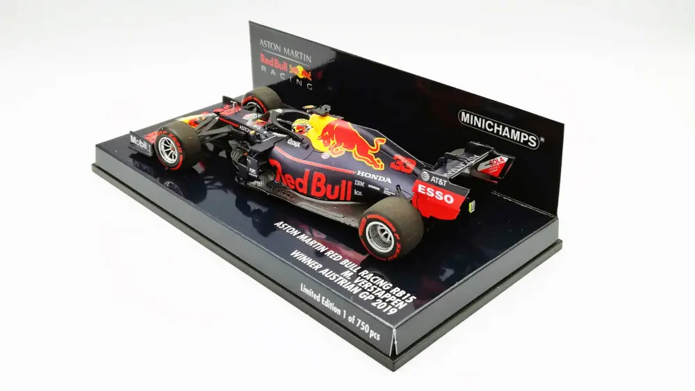 フラワープリント ミニチャンプス 1/18 RB15 オーストリアGP 優勝 M