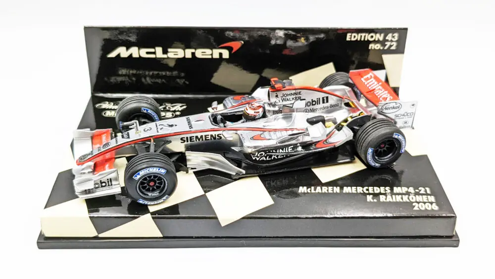 ご注文PMA1/18 マクラーレン メルセデス MP4-21 L.ハミルトン 1st roll out シルバーストーン 9/19,2006 リミテッドエディション レーシングカー